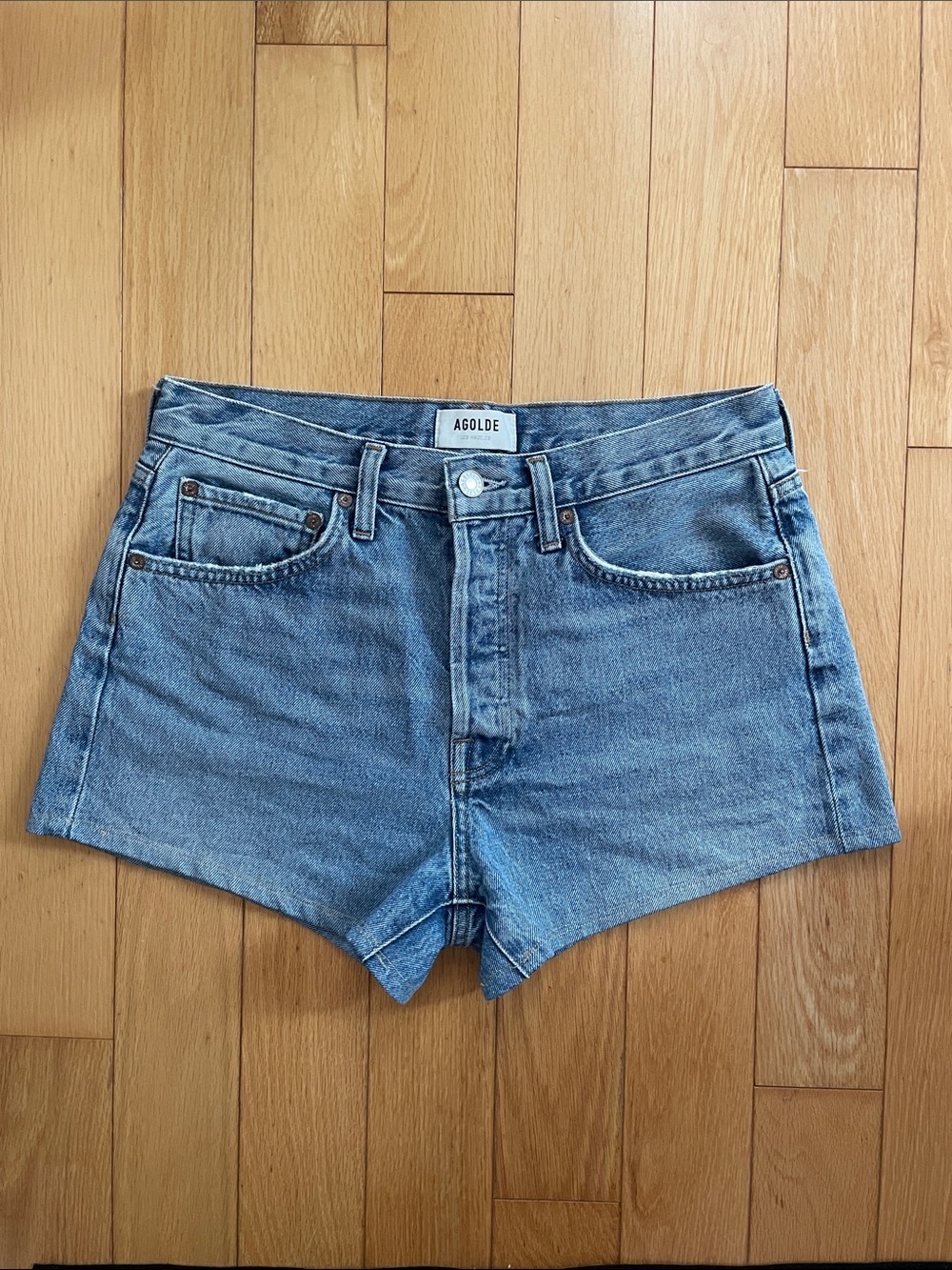 Agolde Parker Denim Shorts